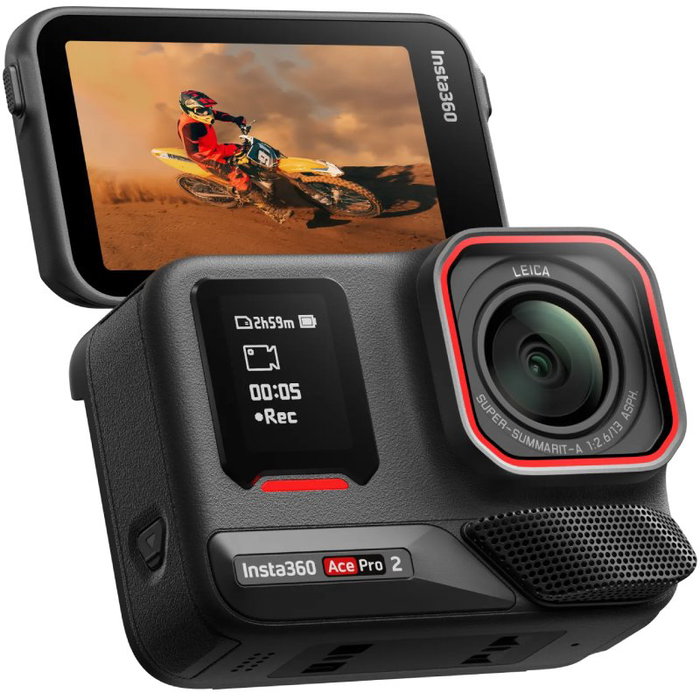 Insta360 Ace Pro 2 con Pack de 2 Baterías, 8K, Negra Insta360 Ace Pro 2 con Pack de 2 Baterías, 8K, Negra